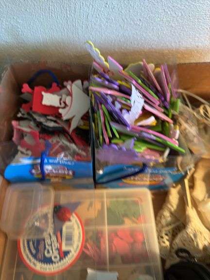 MINI FRIDGE AND CRAFT SUPPLIES