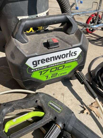 SHOP-VAC, PRESSURE WASHER, METAL ROLLING CART