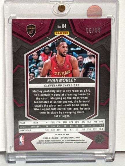 2021 Panini Prizm Scottie Barnes RC, 2023 Panini Prizm Orange Refractor De’Andre Hunter, and 2023 Pa