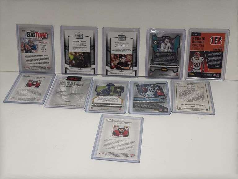 (11) Various NFL/NCAAF Sports Cards