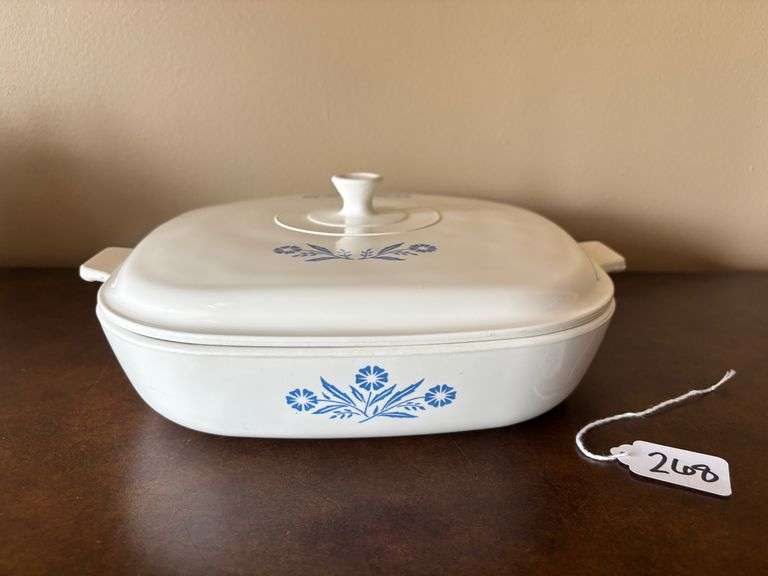 CorningWare Blue Cornflower Casserole Dish with Lid