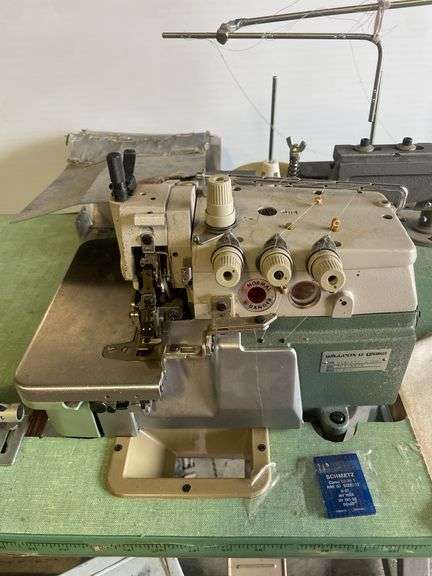 Wilcox and Gibbs surger industrial sewing machine with foot pedals