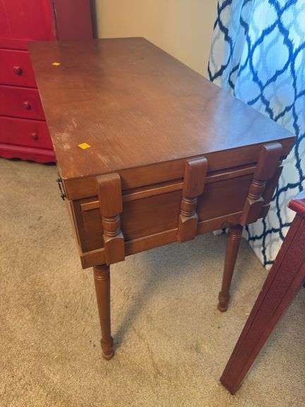 PAIR OF WOODEN TABLES