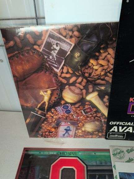 Sports signs/posters - Kentucky Derby, baseball, football, and more - some metal