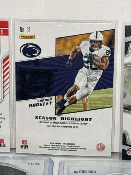 Assortment of NFL Elite Running Backs Sports Cards (8 Cards Total)