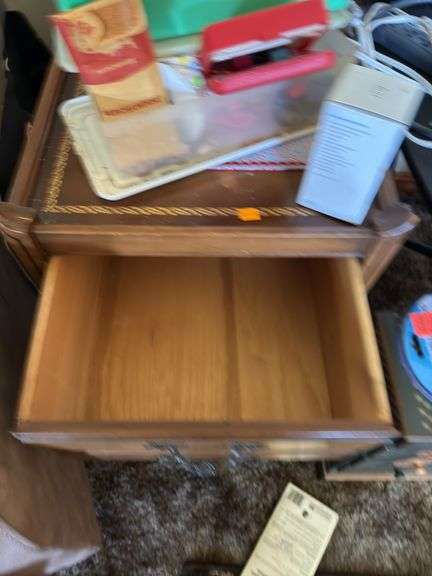 END TABLE, STANDS, CRAFT SUPPLIES, FLOOR LAMP