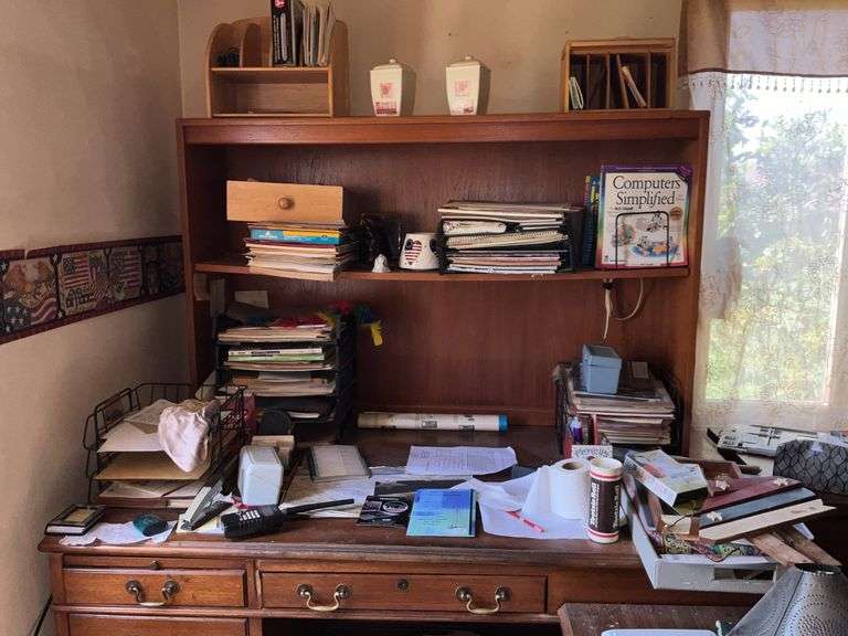 OFFICE DESK AND ALL CONTENTS
