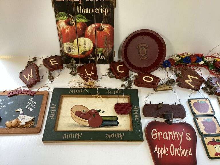 Assortment of Apple Decor