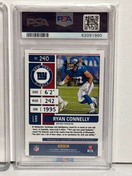 2022 Donruss Aidan Hutchinson “Elite Series” RC (GMA 10), 2021 Chronicles Micah Parsons RC (GMA 10),