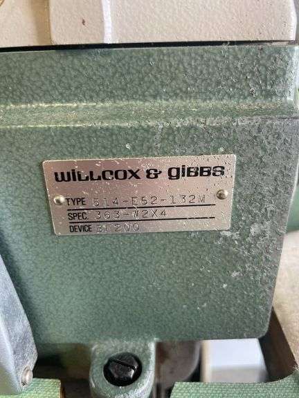 Wilcox and Gibbs surger industrial sewing machine with foot pedals
