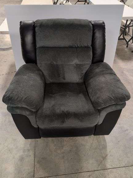 Swade manual rocker recliner with leather accents - great condition