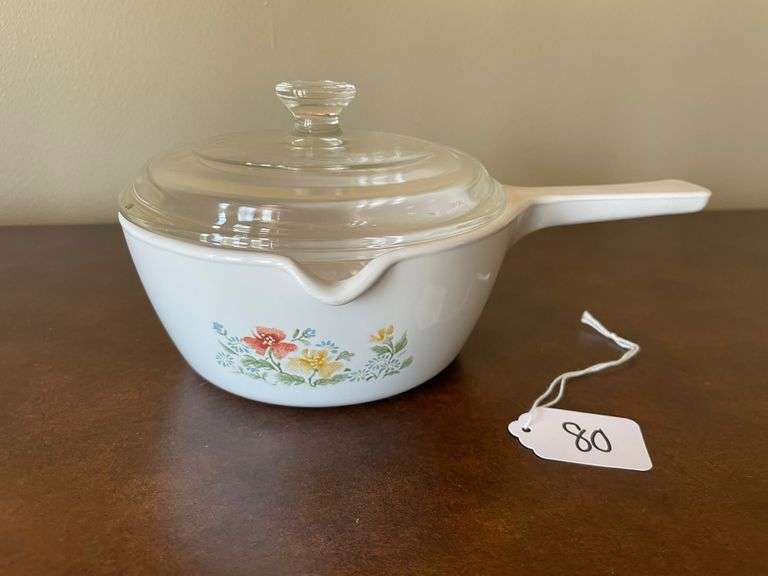 Corning Ware Autumn Meadow 2.5 Cup Sauce Pan with Glass Lid