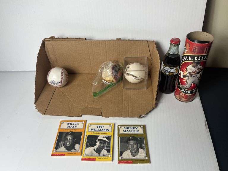 Cal Ripken Bottle, Books, Baseballs