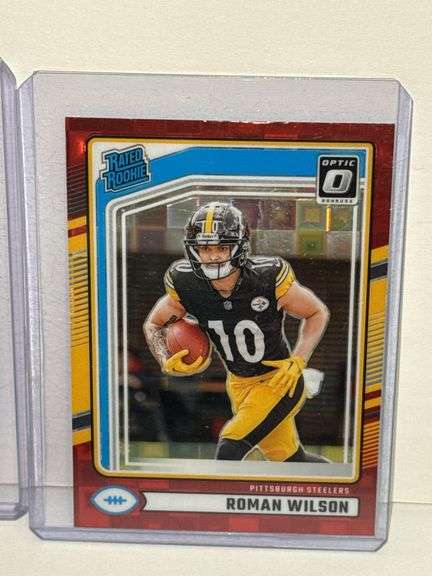 2024 Donruss Optic Rated Rookie Red Pandora Short Print Parallel Refractors of Jonathon Brooks, Roma