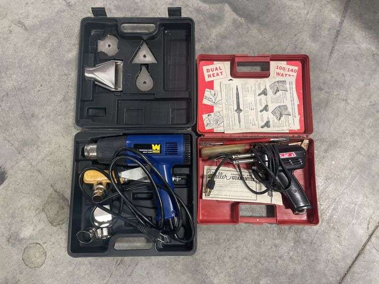 Wen dual temperature heat gun and Weller Expert soldering gun
