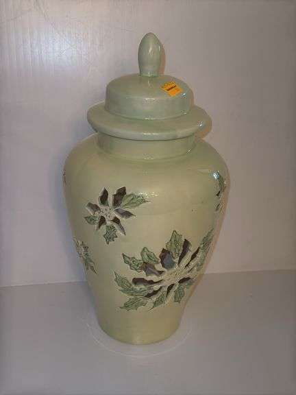 Vintage Hand Painted Porcelain Jar