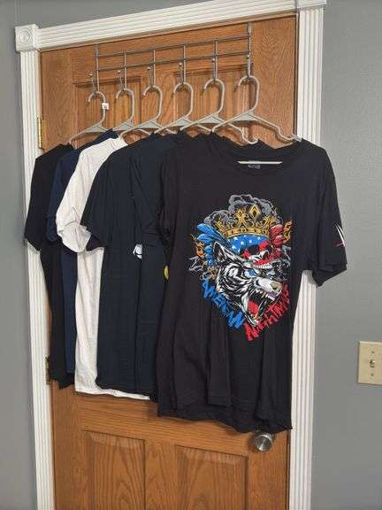 (6) Pro Wrestling Shirts (Size M)