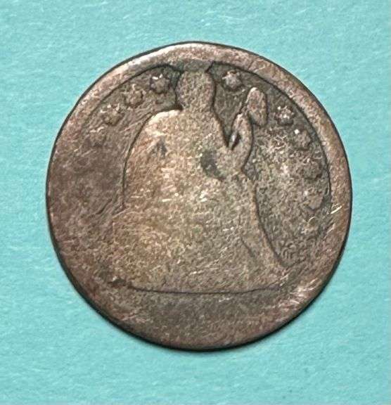 1856 Small Date Silver Seated Liberty Dime