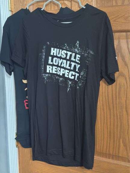 (3) Pro Wrestling Shirts and (1) Hoodie (Size M)