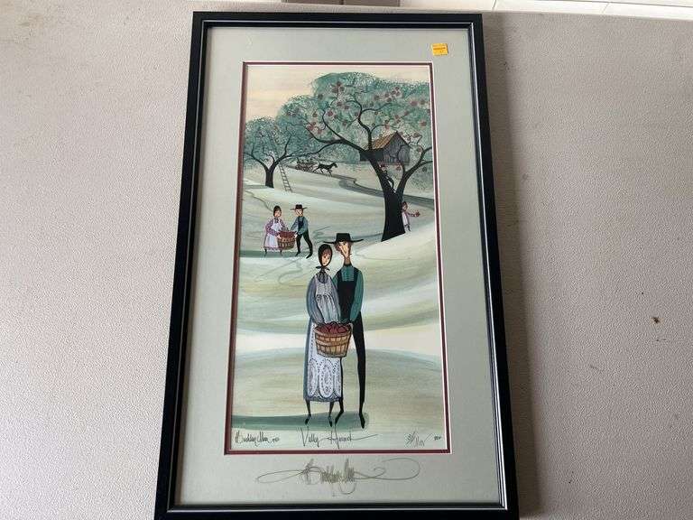 1998 P. Buckley Moss Valley Harvest 439/1000 Signed Lithograph