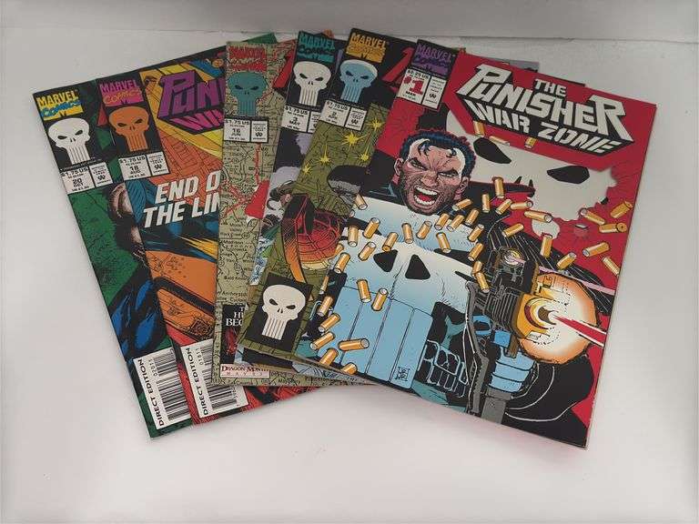 Marvel Comics The Punisher: War Zone Vol. 1 #’s 1, 2, 3, 16, 18, and 20