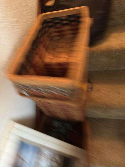 3 STAIRWAY BASKETS AND CONTENTS
