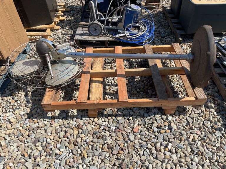 Large 6 ft. industrial fan - diameter is 33 in.
