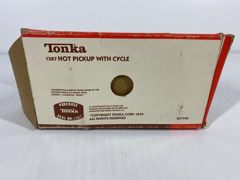 1979 Tonka Hot Pick Up with Cycle #1387