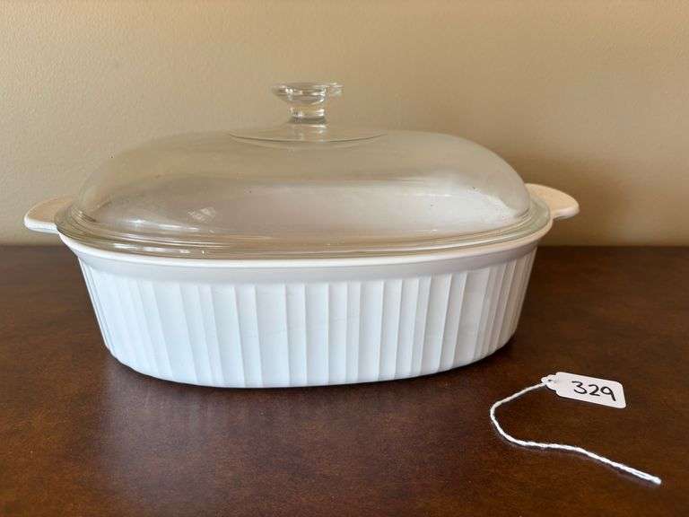 CorningWare French White Casserole Dish with Lid