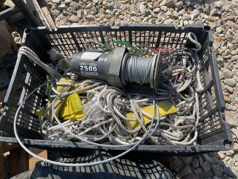 ATV Winch & crate with tow rope