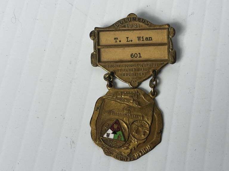 1931 Brotherhood Railroad Trainmen Convention Metal