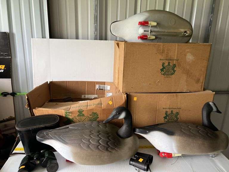 3 Herters Geese Decoys & Binoculars
