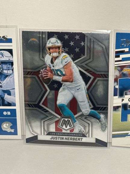 Assortment of Justin Herbert Sports Cards (6 Cards Total)