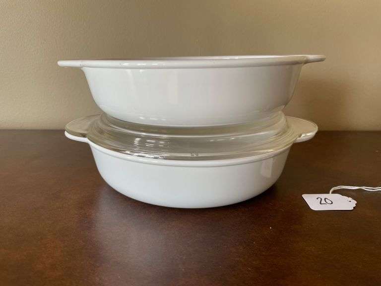Corning Ware White Coupe Grab It Bowls