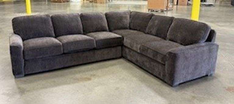 SMIITH BROTHERS 2-piece Sectional - RAF Corner Sofa, LAF Sofa; Fabric, 430203 / Mocha