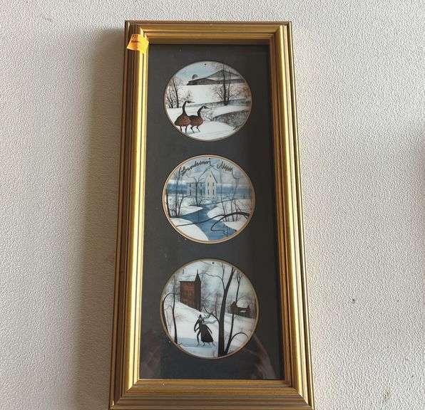 P. Buckley Moss Blessed Winter, Shenandoah Memories, Winter Pond Ornaments