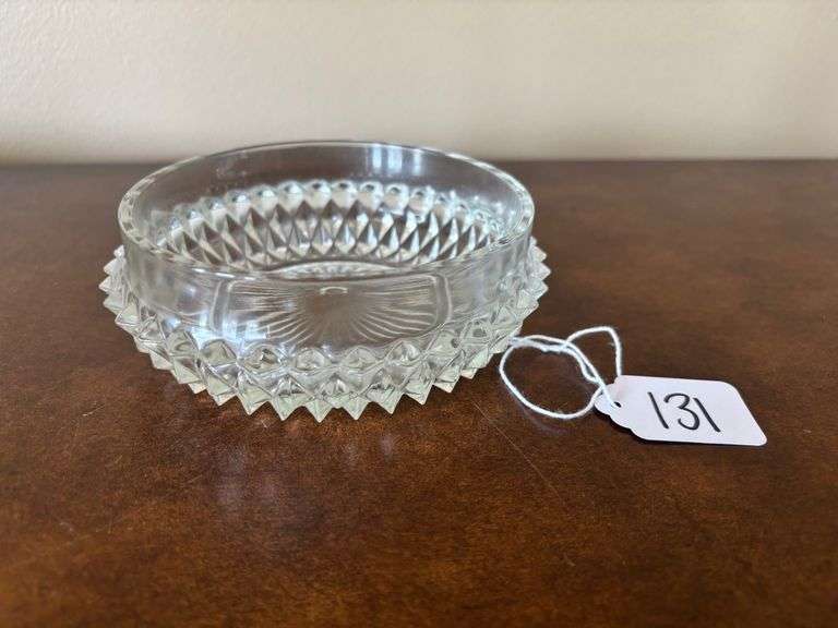 Diamond Point Pattern Indiana Glass Bowl