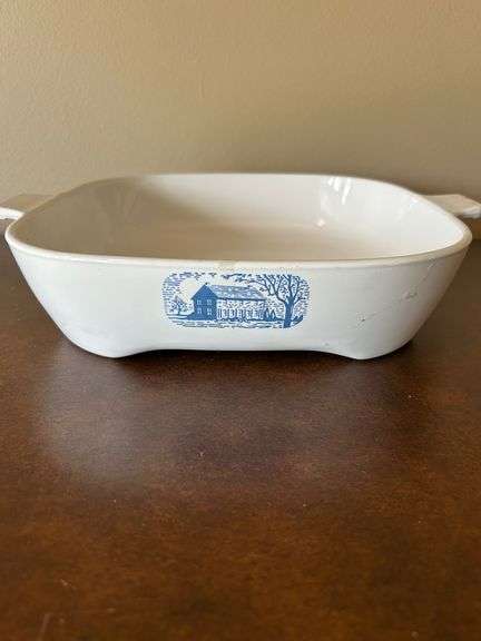 CorningWare Blue Colonial House Browning Skillet