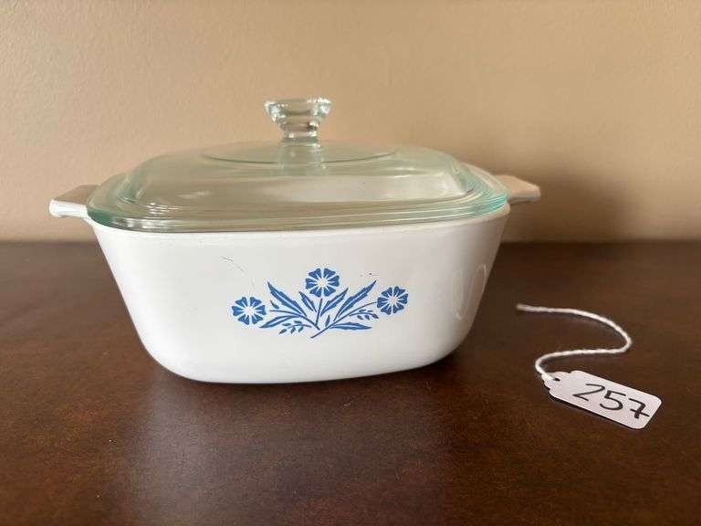 CorningWare Blue Cornflower Casserole Dish with Lid