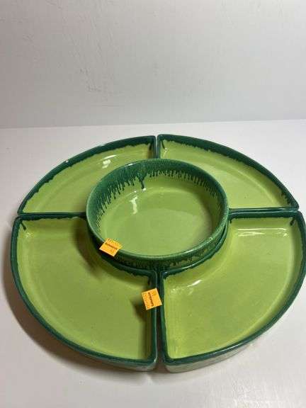 Vintage Ceramic Chip and Dip Serving Dishes