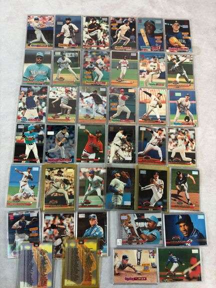 (39) Topps Stadium Club Baseball First Day Production Cards