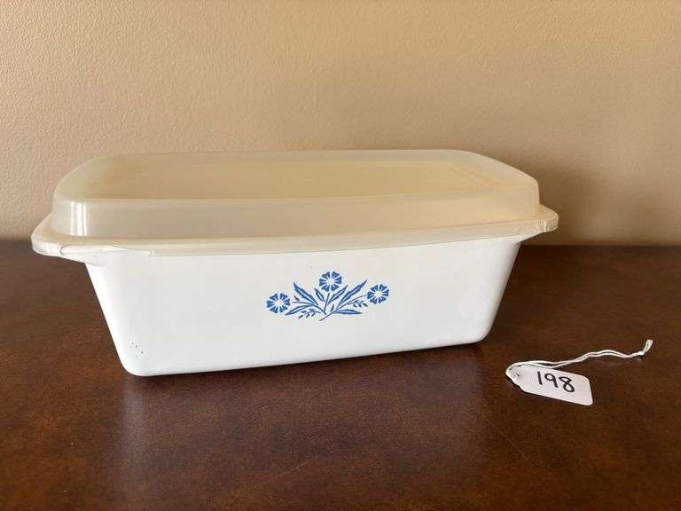 CorningWare Blue Cornflower Loaf Pan with Lid