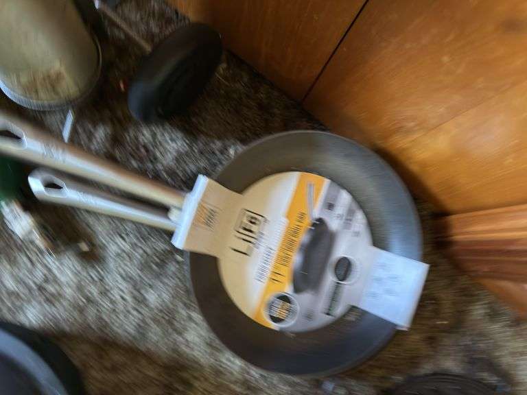 NEW 5 QT. CAST-IRON DUTCH OVEN AND PAIR OF COOK PANS