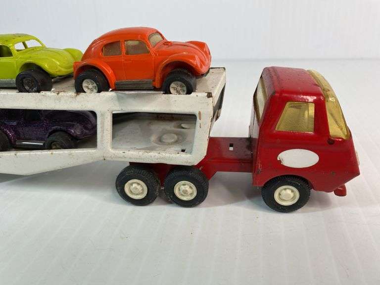Tonka Mini Car Hauler with 3 Vehicles