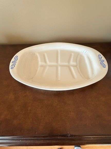 CorningWare Blue Cornflower Oval Serving Platter