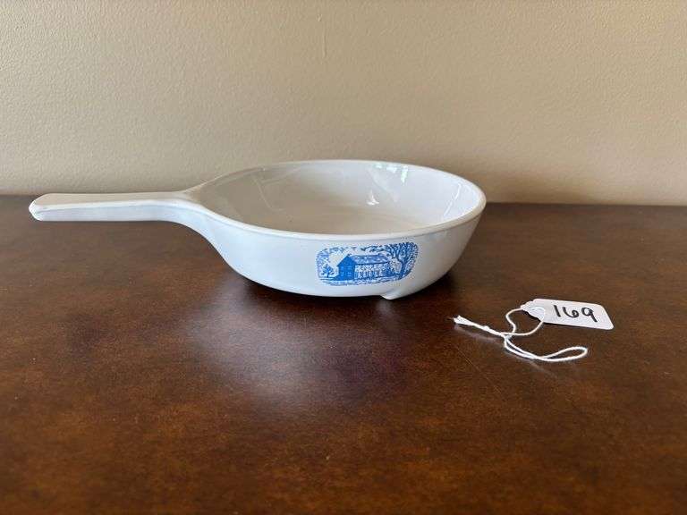 CorningWare Blue Colonial House Browning Skillet