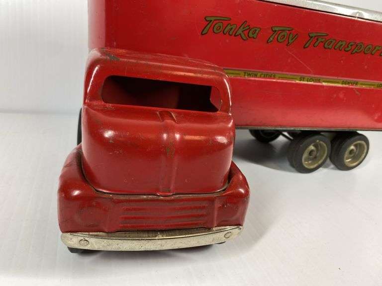 1940s/50s Tonka Toys Transport Tractor Trailer #140