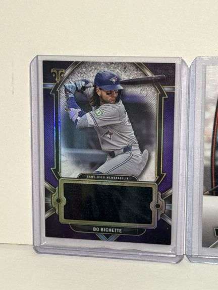 2024 Topps Bo Bichette Single Jumbo Relic Card, 2023 Bowman Gunnar Henderson RC, 2023 Topps Adley Ru