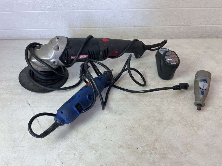 6" Craftsman sander/polisher and Wen rotary tool kit