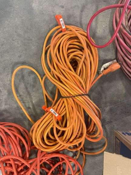 Box of extension cords and power strips